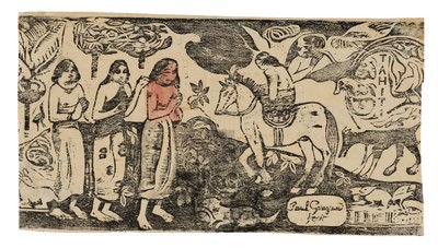 Cambio di residenza, dalla Suite delle stampe xilografiche tardive da Paul Gauguin