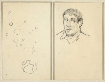 Cerchi e Numeri; Autoritratto [recto] da Paul Gauguin