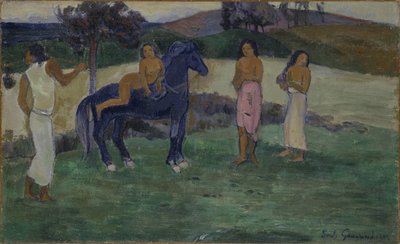 Composizione con figure e un cavallo da Paul Gauguin