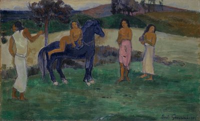 Composizione con figure e un cavallo, 1902 da Paul Gauguin