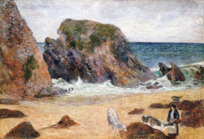 Mucche sulla riva del mare, 1886 da Paul Gauguin