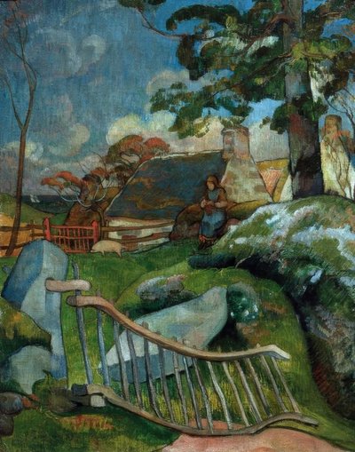 Il cancello (La guardiana dei maiali) da Paul Gauguin