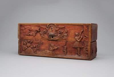 Scatola di legno decorata da Paul Gauguin