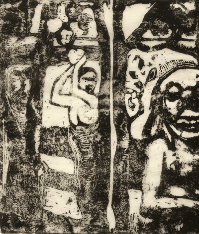 Donna che raccoglie frutti e Oviri da Paul Gauguin