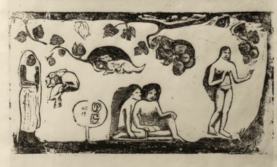 Donne, animali e fogliame da Paul Gauguin