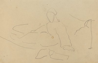 Figura seduta a terra [recto] da Paul Gauguin