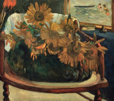 Fiori di girasole su una poltrona I da Paul Gauguin