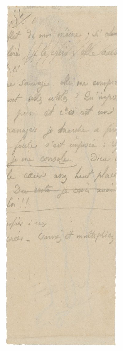 Frammento di Lunga Iscrizione da Paul Gauguin