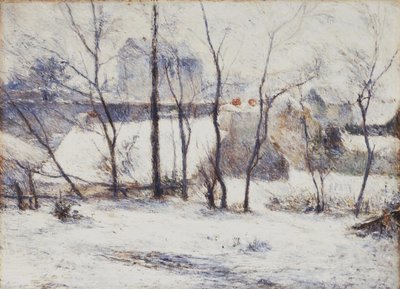 Francese: La Neige à Vaugirard II, ou Jardin sous la neige I Giardino sotto la neve da Paul Gauguin