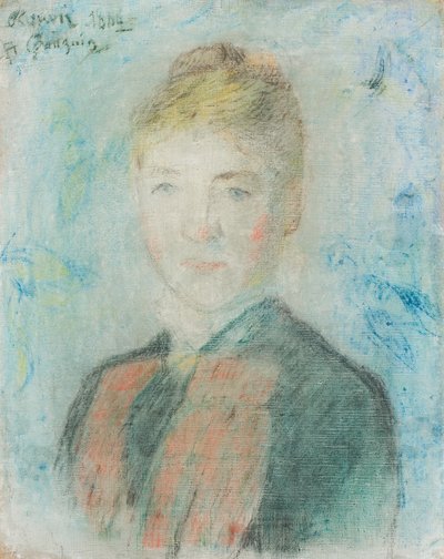 Francese:  Mlle S. Manthey, Ritratto di Sophie Margrethe Manthey Mlle S. Manthey da Paul Gauguin