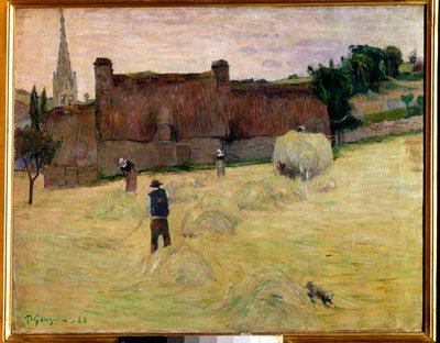 Fieno in Bretagna da Paul Gauguin