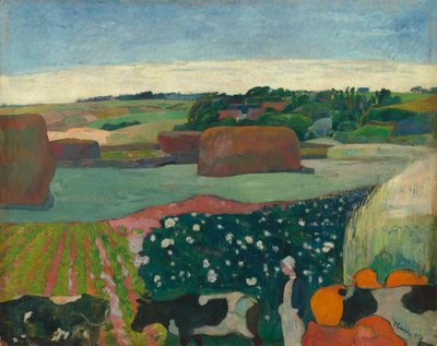 Covoni di fieno in Bretagna da Paul Gauguin