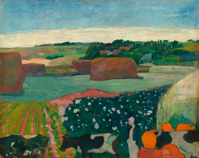 Covone di fieno in Bretagna da Paul Gauguin