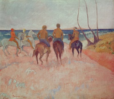 Cavaliere sulla spiaggia (Hiva Hoa) da Paul Gauguin