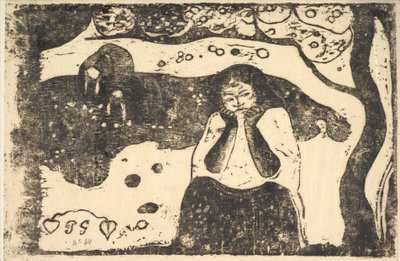 Miseria umana, 1898-99 da Paul Gauguin