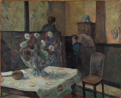 Interno del pittore Parigi, rue Carcel, 1881 da Paul Gauguin