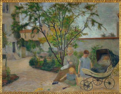 Giardino a Vaugirard, o La famiglia del pittore nel giardino da Paul Gauguin