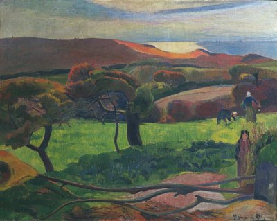 Paesaggio in Bretagna da Paul Gauguin