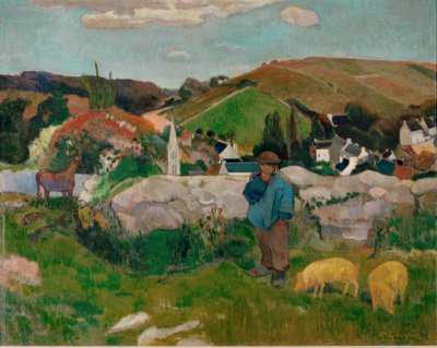 Paesaggio in Bretagna da Paul Gauguin