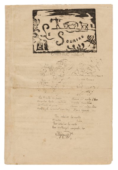 Il sorriso: Diario birichino, febbraio 1900 da Paul Gauguin