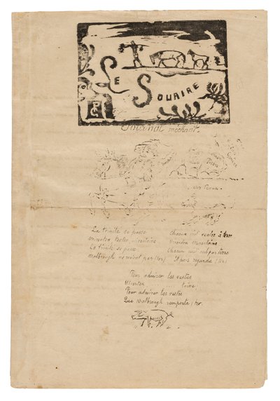 Il sorriso: Diario birichino, febbraio 1900 da Paul Gauguin