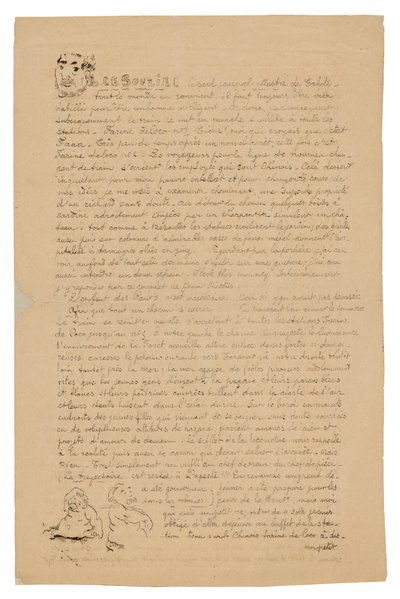 Le sourire: Journal sérieux, 21 agosto 1899 da Paul Gauguin