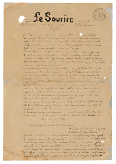 Le sourire: Journal sérieux, 13 ottobre 1899 da Paul Gauguin