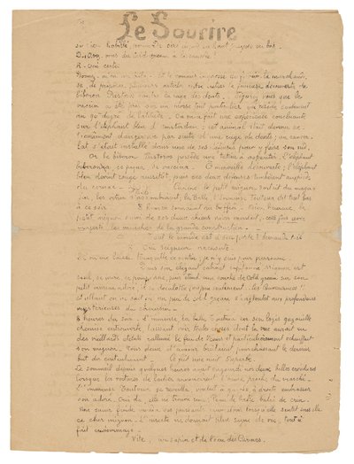 Le sourire: Journal sérieux, 19 settembre 1899 da Paul Gauguin