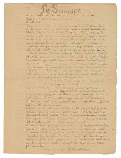 Le sourire: Journal sérieux, 19 settembre 1899 da Paul Gauguin