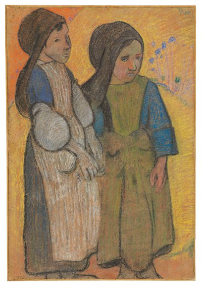 Piccoli bretoni davanti al mare II da Paul Gauguin
