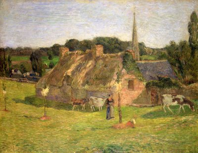 Campo di Lollichon e la Chiesa di Pont-Aven, 1886 da Paul Gauguin