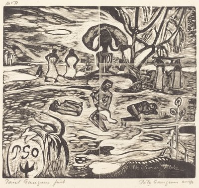 Mahana Atua (Il cibo degli dei) da Paul Gauguin