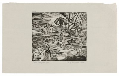 Mahana atua (Giorno del Dio) da Paul Gauguin