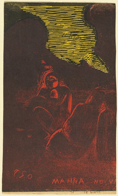 Il demone parla (verso) da Paul Gauguin