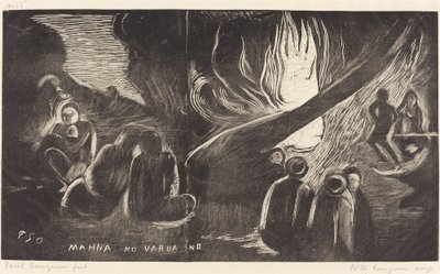 Mahna no Varua Ino (Il diavolo parla) da Paul Gauguin