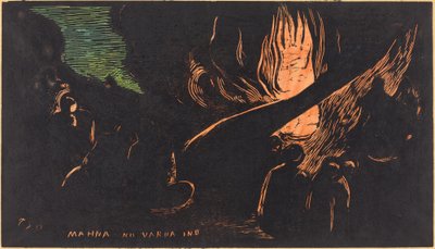 Mahna no Varua Ino (Il diavolo parla) da Paul Gauguin