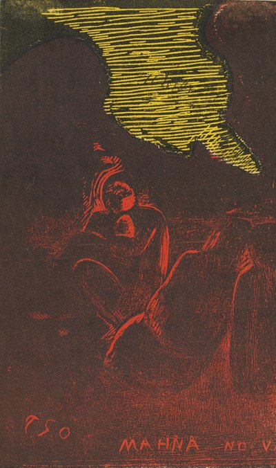 Mahna no Varua Ino Il demone parla [verso], 1894-1895 da Paul Gauguin