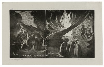 Mahna no varua ino (Il diavolo parla), dalla Suite Noa Noa da Paul Gauguin