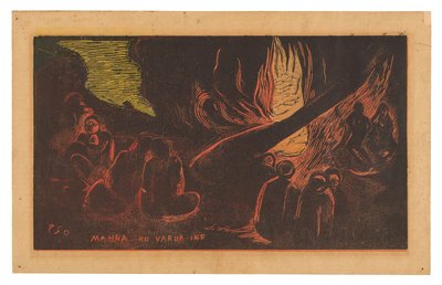 Mahna no varua ino (Il diavolo parla), dalla Suite Noa Noa da Paul Gauguin