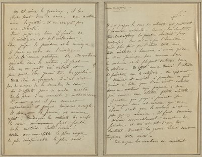 Pagine di manoscritto [recto] da Paul Gauguin