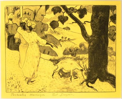 Pastorali della Martinica, dalla Suite Volpini: Dessins lithographiques, 1889 da Paul Gauguin