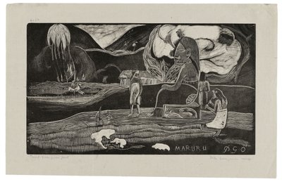 Maruru, Offerte di gratitudine, da Noa Noa da Paul Gauguin