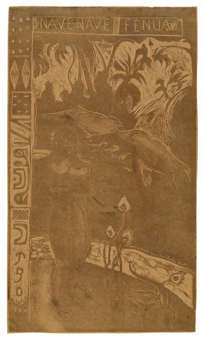 Nave nave fenua (Terra deliziosa), dalla suite Noa Noa da Paul Gauguin