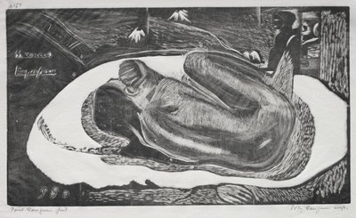 Noa Noa: Manao Yupapau (Sorvegliato dagli spiriti dei morti) da Paul Gauguin