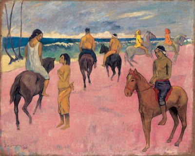 A cavallo sulla riva del mare II da Paul Gauguin