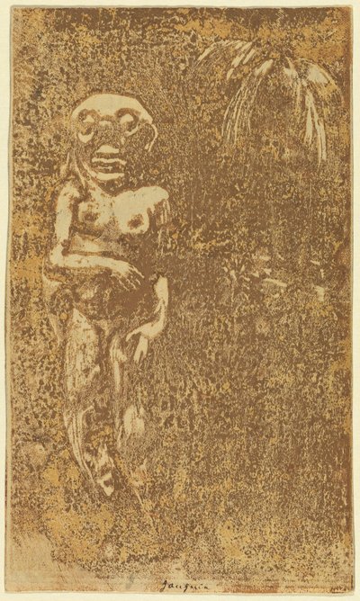 Oviri Il selvaggio [recto] da Paul Gauguin