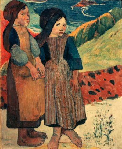 Piccole bretoni al bordo del mare da Paul Gauguin