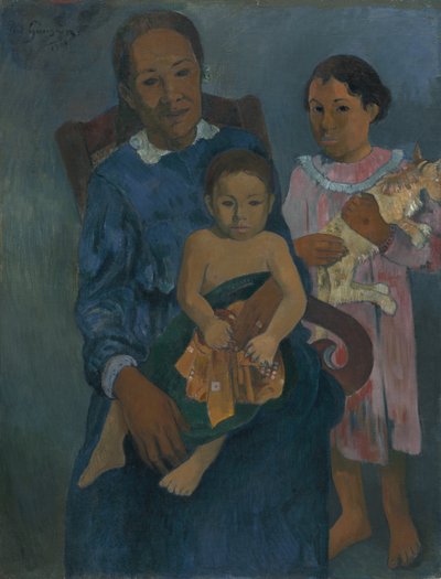 Donna polinesiana con bambini, 1901 da Paul Gauguin