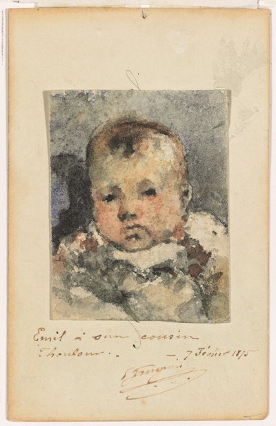 Ritratto di un bambino, 7 febbraio 1875 da Paul Gauguin
