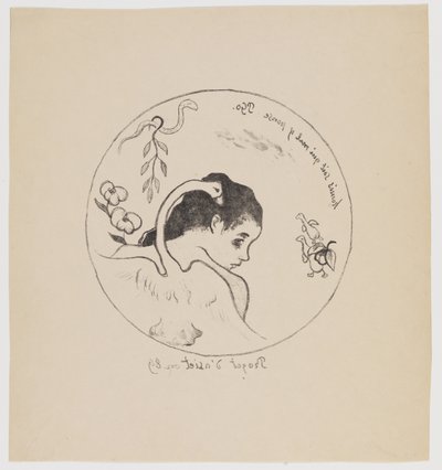 Progetto di piatto da Paul Gauguin